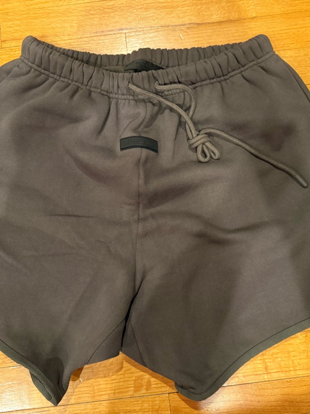 Essentials Unisex Drawstring Athletic Sweat Shorts in INK - Large Sized